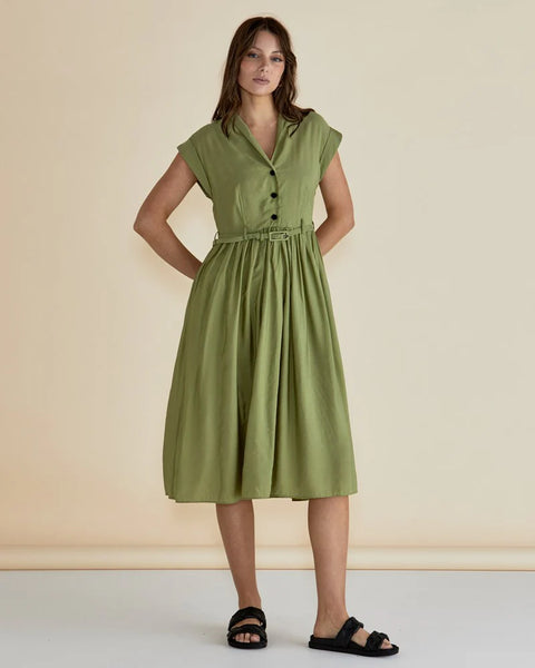 Elianna Dress - Pictachio