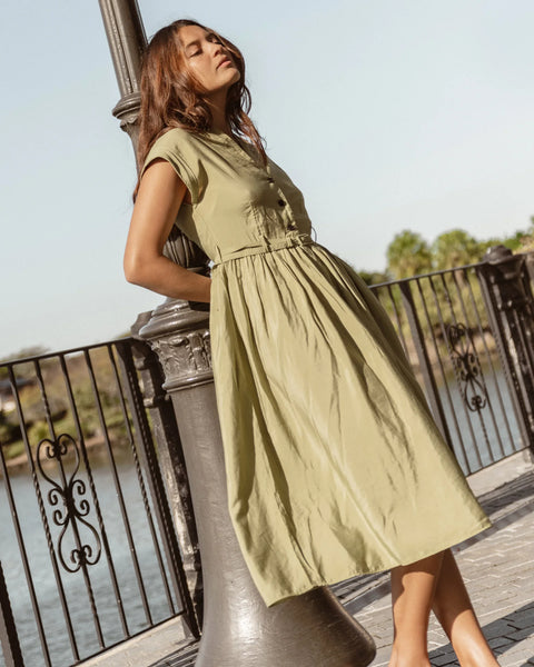 Elianna Dress - Pictachio