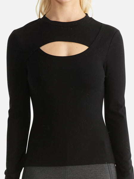 Remi Ribbed Top - Black