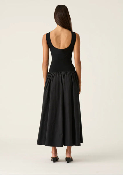 Sophia Midi Dress - Black