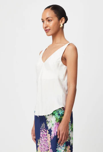 Delray Reversible Cupro Cami - Ivory