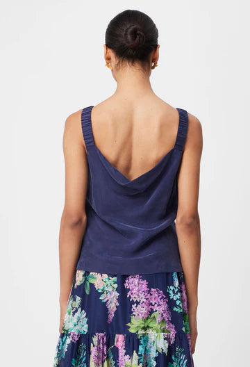 Delray Reversible Cupro Cami - Navy