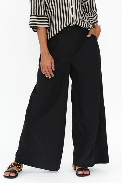 Wendy Wide Leg Pant - Black