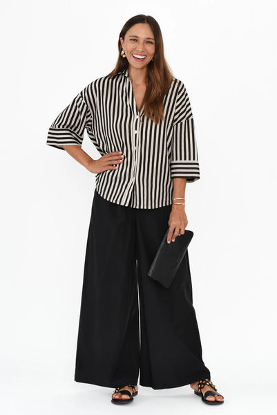 Wendy Wide Leg Pant - Black