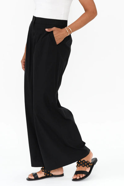 Wendy Wide Leg Pant - Black