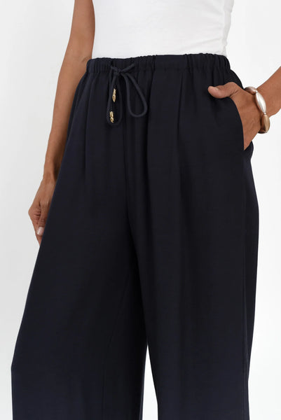 Fusion Drawstring Pants - Navy