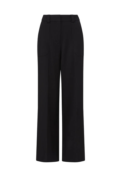 Evie Wide Leg Pant - Black