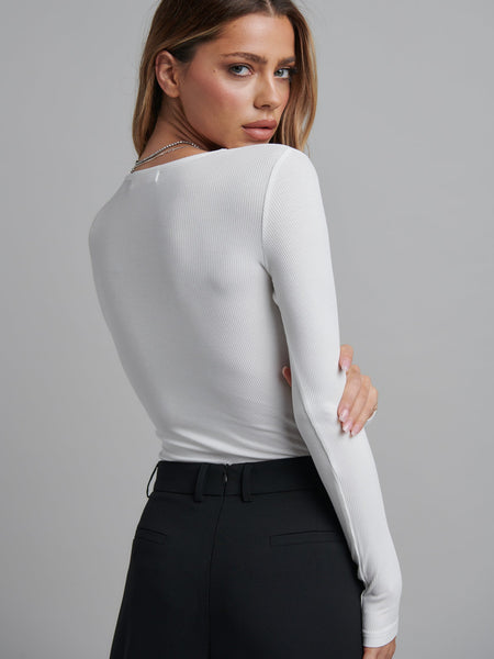 Lara Bodysuit - White - et seQ fashion