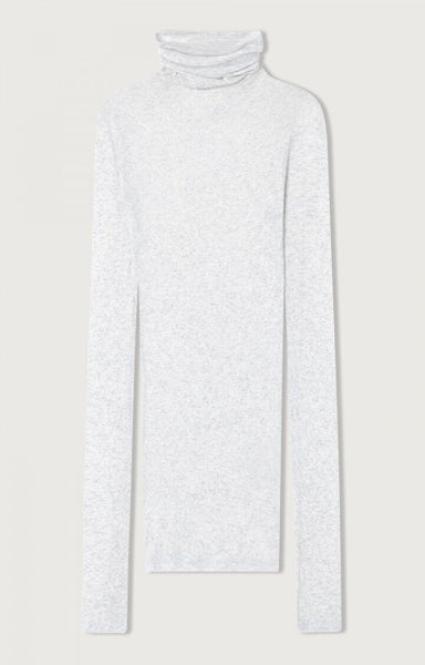 Massachusetts Turtleneck L/S Top - Heather Grey