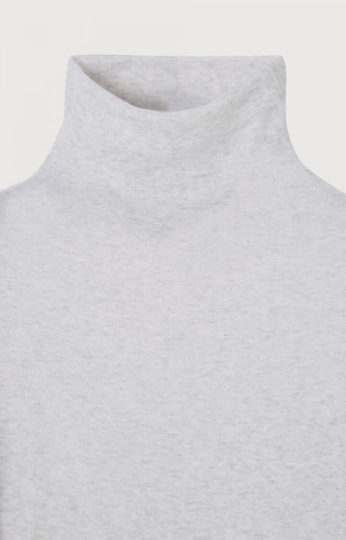 Massachusetts Turtleneck L/S Top - Heather Grey