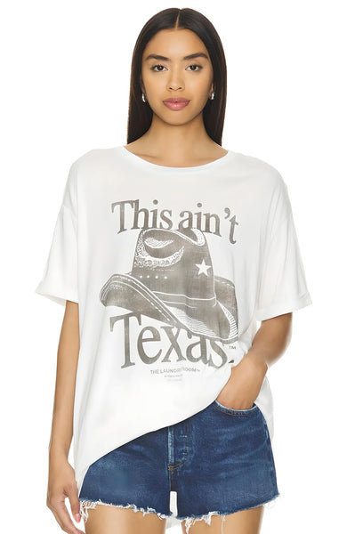 This Ain’t Texas Oversized Tee - White