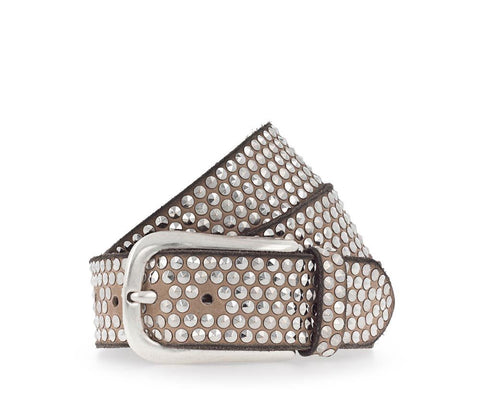 Zoe Belt - Camel/Silver