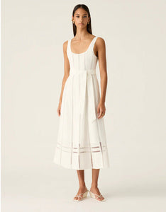 Arya Midi Dress - White