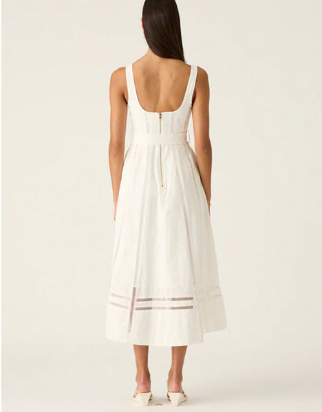 Arya Midi Dress - White